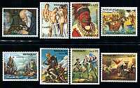 U.S. Bicentennial (Paintings) Mint Set of 8 Paraguay, 1975